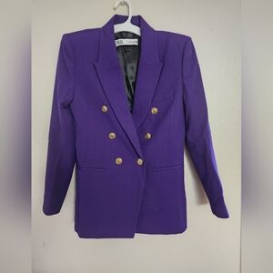Zara Purple Blazer NWT (Size M)